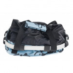 Košík na riadidlá Clip modrý s kvietkami